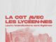 Affiche de la CGT : La CGT avec les lycéen·nes, leurs revendications sont légitimes